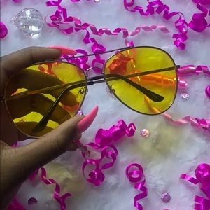 Yellow aviators